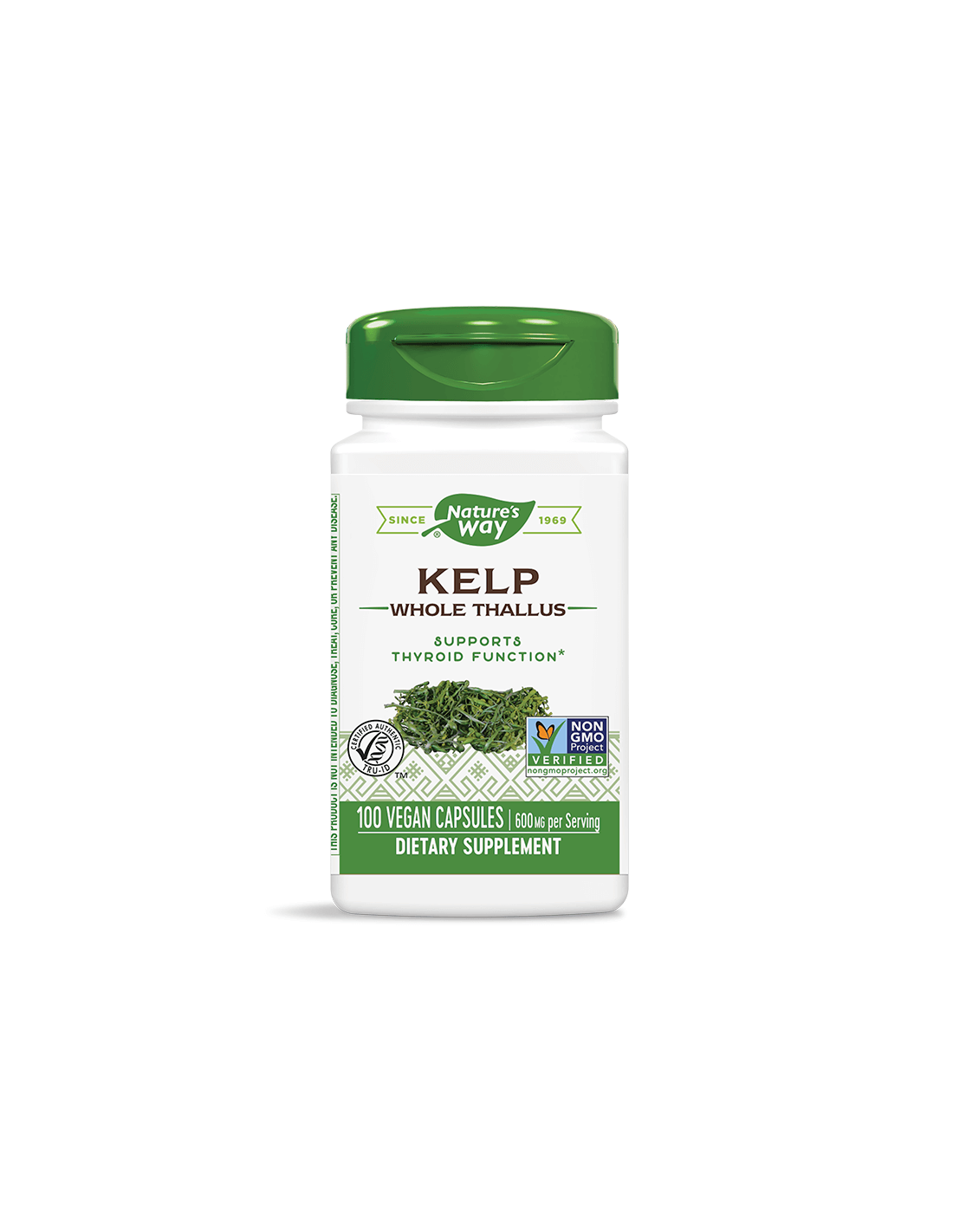 Natures Way Келп - Kафяви водорасли 600 mg x 100 капсули
