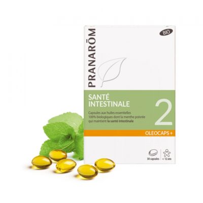 Pranarom OLEOCAPS 2 - Стомашно-чревен тракт и пикочни пътища Иновативен продукт насочен към подпомагане на здравето на стомашно-чревния тракт и покочните пътища. Чрез блендата от натурални съставки базирани на висококачествени етерични мала, продуктът осигурява бързо и ефективно облекчение на различни проблеми при храносмиляне и уринарната система. Основни съставки в Pranarom OLEOCAPS 2 - Стомашно-чревен тракт Етерично масло от лимонена трева (Цитронела): Цитронелата е известна със своите антисептични и противовъзпалителни свойства. Подпомага нормалното функциониране на стомаха и прочиства пикочните пътища. Етерично масло от карамфил: Карамфилът има силни антибактериални и антисептични свойства, които са полезни за поддържане на здравословната микрофлора на стомашно-чревния тракт и пикочните пътища.  Етерично масло от риган: Риганът е мощен природен антибиотик. Намалява подуването. Етерично масло от мащерка: Тя е звестна със своята способност да подкрепя здравето на уринарния тракт. Също така подпомага нормалното функциониране на стомаха и червата. Предимства на Pranarom OLEOCAPS 2 - Стомашно-чревен тракт Ефективна подкрепа за стомашно-чревния тракт Поддържа здравето на пикочните пътища Натурални съставки Бързо действие Съвети за употреба на Pranarom OLEOCAPS 2 - Стомашно-чревен тракт 1 капсула преди хранене, 3 nъти дневно в nродължение  на 7 последователни дни За профилактика: 2 капсули на ден, колкото дълго е необходимо Pranarom  води началото си от 1991 година. Идеята за създаването на компанията е на един от най-признатите в световен мащаб фармацевти и ароматолози - Доминик Баду. Pranarom е утвърдена марка, която има дългогодишен опит в арома и фитотерапията. Компанията е създадена в Белгия. Отличително за нея е научно обоснования подход към аромотерапията. Pranarom съчетават традиционните знания с модерни и научни изследвания. Pranarom OLEOCAPS 2 - Стомашно-чревен тракт Основен Фокус на Pranarom е поддържане на здравето и баланса на организма чрез предоставените от тях натурални и ефективни продукти. Те са с гарантирана безопасност и висока ефективност, дължаща се на стриктния контрол на качеството в производствения процес.  Pranarom OLEOCAPS 2 - Стомашно-чревен тракт Pranarom предлагат разнообразна гама от продукти част от които са чисти етерични масла и готови смеси. Те са силно подходящи за дифузия, локално приложение или приемане във вид на капсули. Продуктите на Pranarom помагат за подобряване на имунитета, облекчаване на стреса и участие в грижата на съня и кожата. Pranarom OLEOCAPS 2 - Стомашно-чревен тракт Погрижете се за вашето здраве от рано и разгледайте разнообразната гама продукти на Pranarom в нашия онлайн магазин aptekata.online